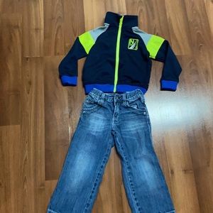 Bundle Nautica Zip Up Top and Jeans (Tiffosi)
